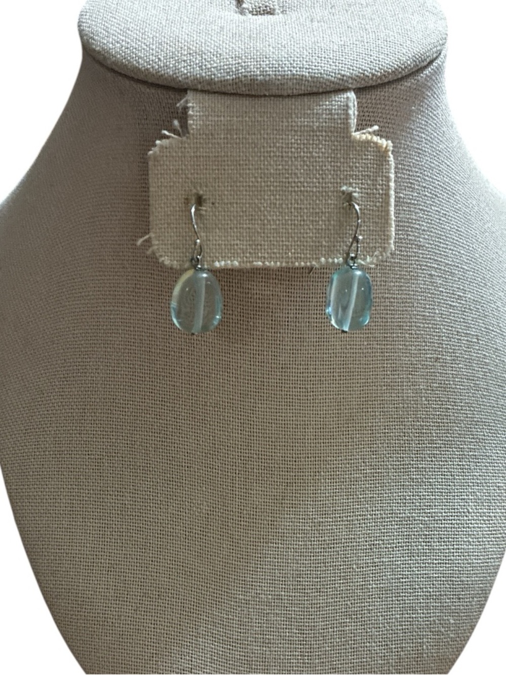 ✨ 3/$15 ✨ Light Blue Glass Drop Earrings
